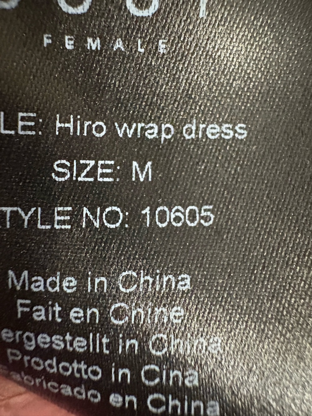 Just Female Hiro Black Polka Dot Ruffle Wrap Dress NWOT SIZE MEDIUM - Picture 10 of 11